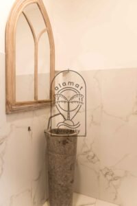 convenient powder room at villa Hingga