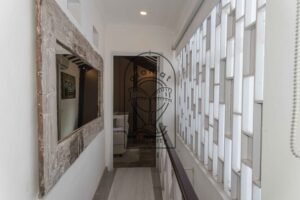 Stylish corridor at villa Hingga