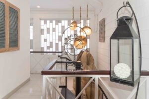 Stylish corridor at villa Hingga