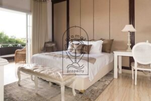 Bedroom with terrace view at Villa Hingga