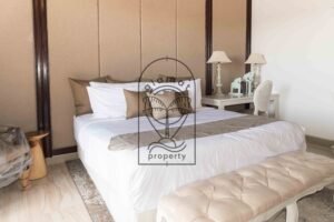 Bedroom with terrace view at Villa Hingga