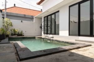 Private swimming pool of Villa Fenja yearly rental in Umalas