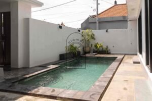 Private swimming pool of Villa Fenja yearly rental in Umalas