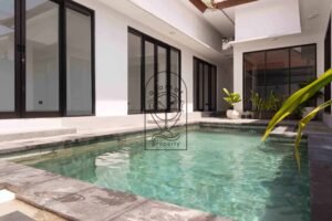 Private swimming pool of Villa Fenja yearly rental in Umalas