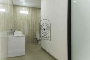 Bathroom with bathtub in Villa Fenja 3 bedroom villa Umalas