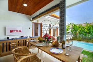 monthly villa for rent in Umalas living area