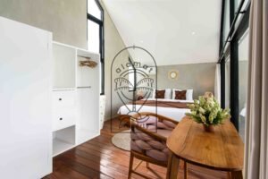 bedroom modern villa Umalas Bali interior
