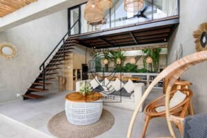 villa Jaya Bali open living and dining area