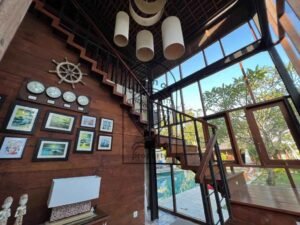 villa Mareas living area bright open space Bali rental