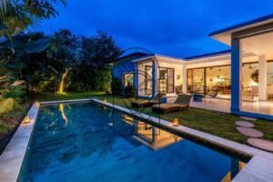 2 bedroom villa rental Ubud pool view
