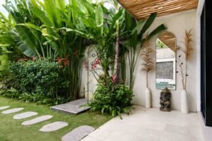 Bali villa pool and garden design