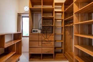 Walk in wardrobe room in Bali villa