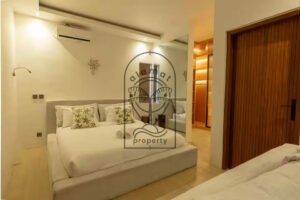 Elegant bedroom design in Canggu villa