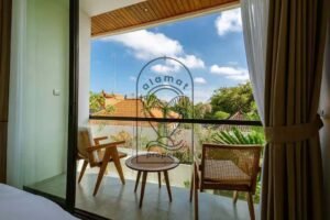 Private balcony at Villa Kaishi Bali