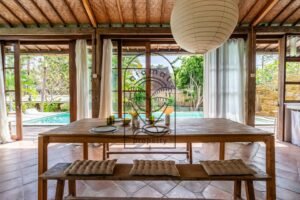 Enclosed living room at Villa Limasari Umalas