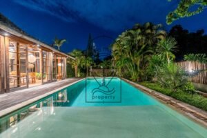 Villa Limasari tropical pool view in Umalas Bali