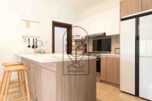 whole view of modern kitchen of Villa Aruna Sari Bali
