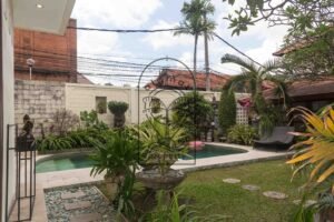 view from the garden of Villa Aruna Sari Bali
