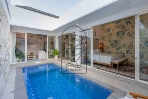 2-bedroom villa for rent in Berawa with private pool courtyard at Villa Jendaya